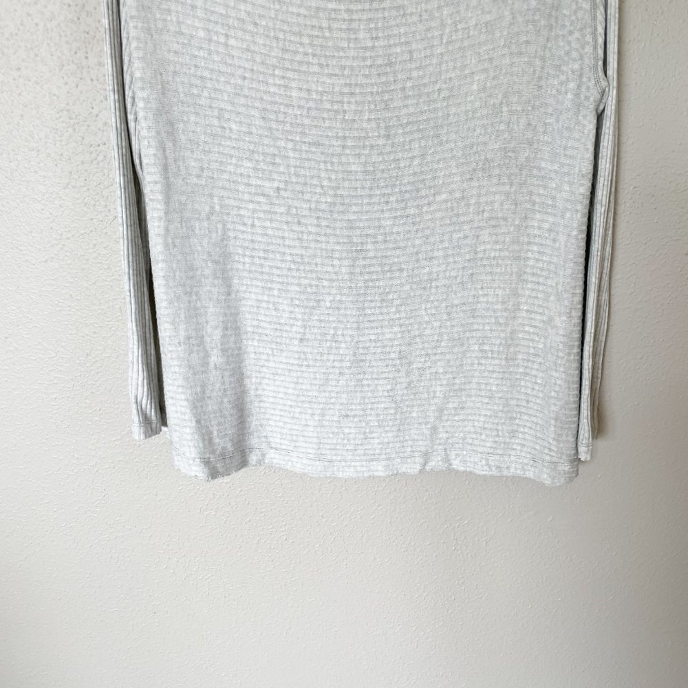 We The Free Grey Ribbed Lover Split Back Tunic - Picture 3 of 9